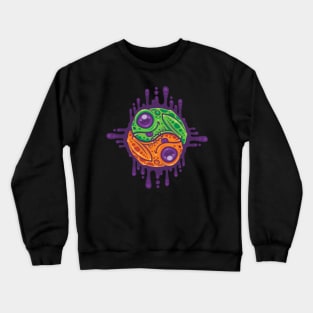 Trippy Drippy Frog Yin Yang Crewneck Sweatshirt